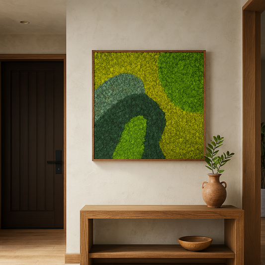 Wave Stream Moss Art Frame (One Piece)