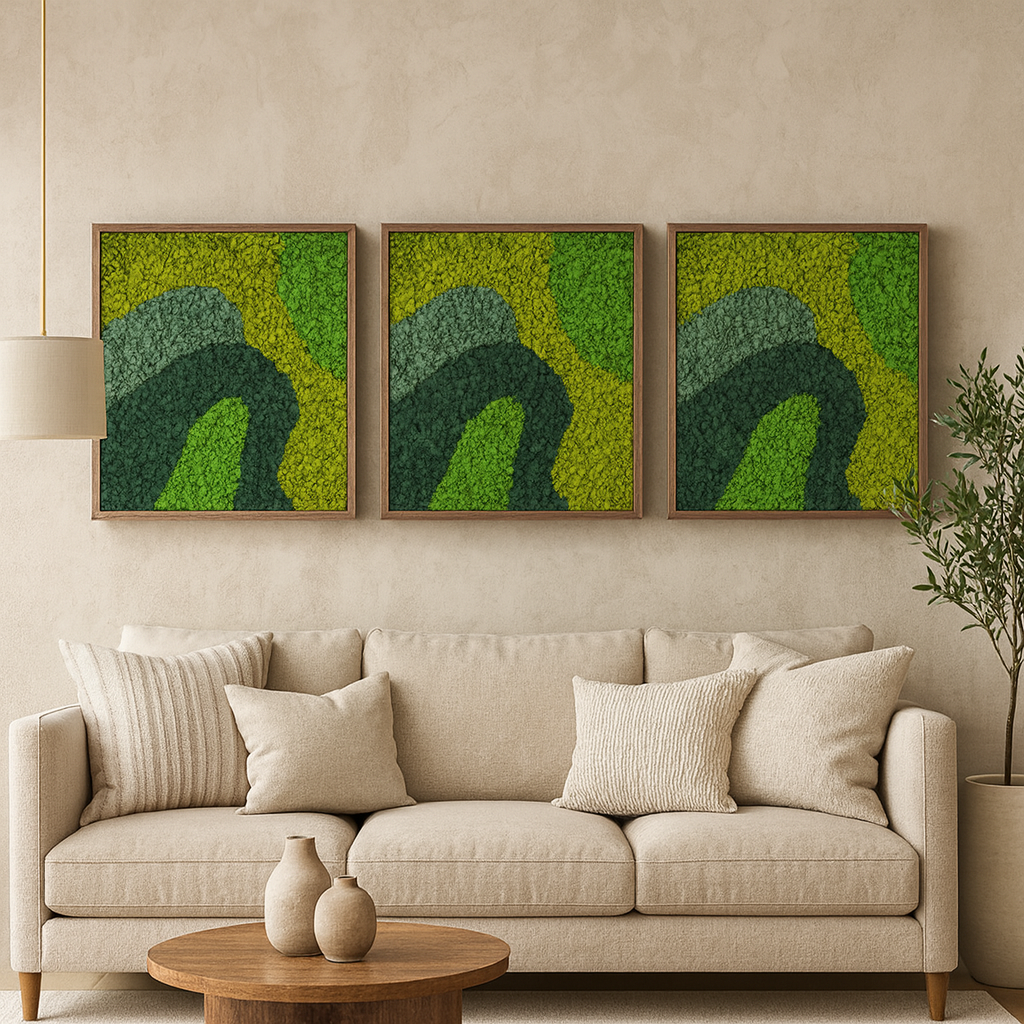 Meadow Waves Moss Art Frame (One Piece)