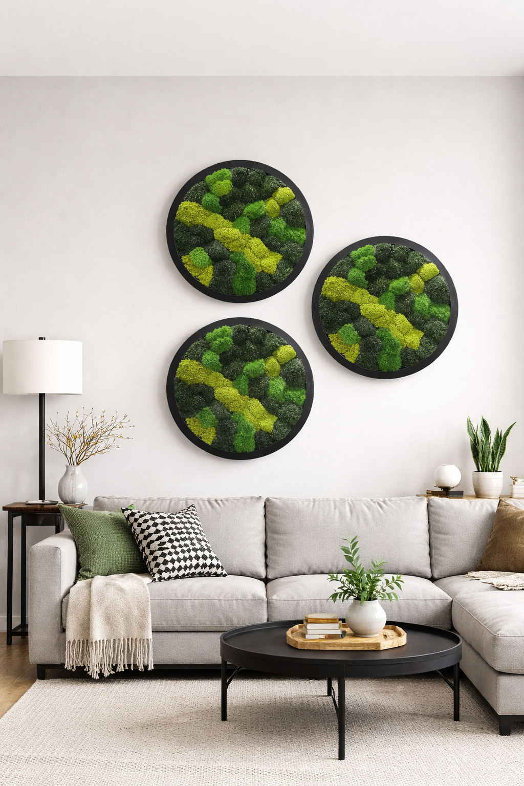 Interstellar Moss Art Circle Frame (One Piece)