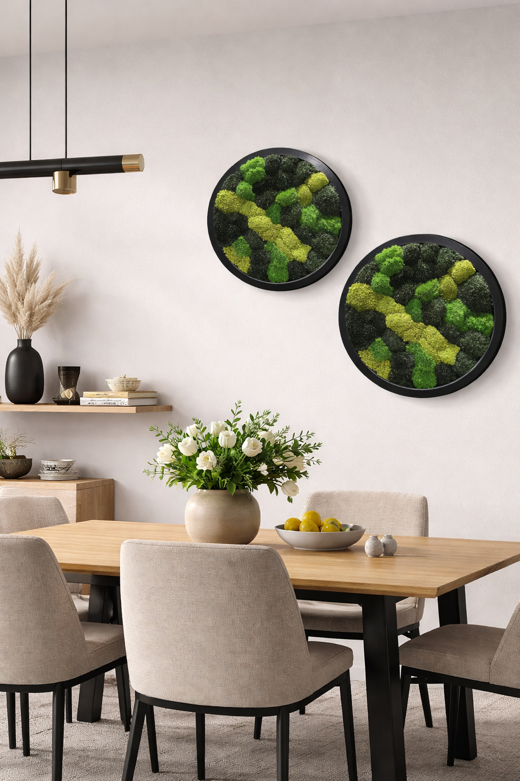 Interstellar Moss Art Circle Frame (One Piece)