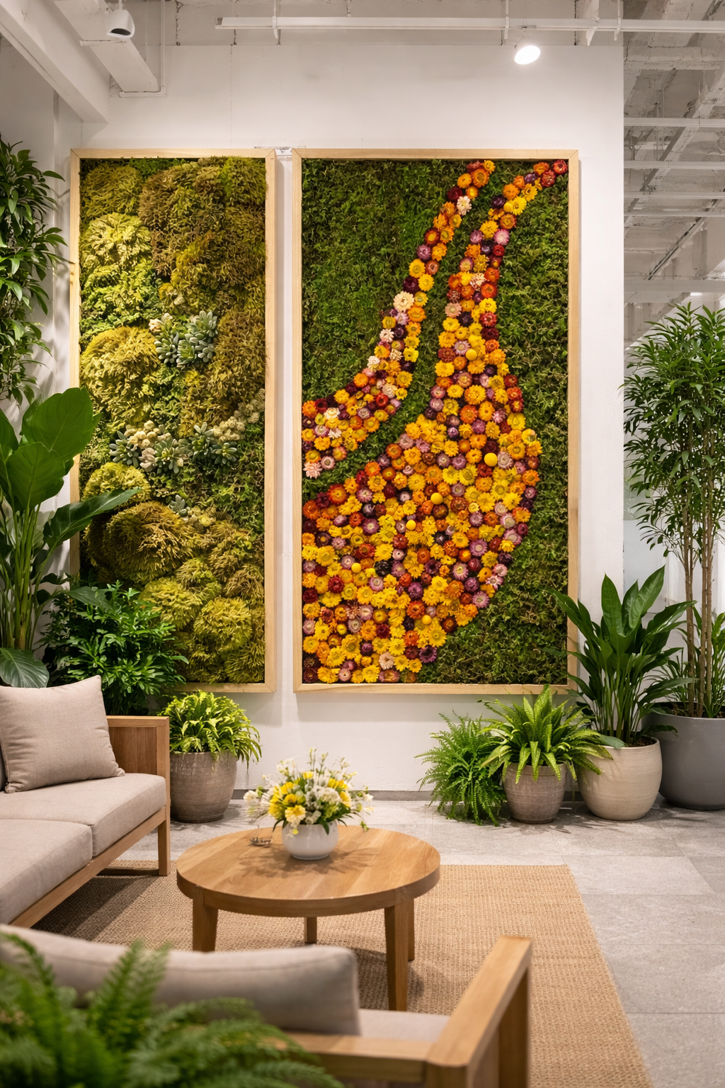 Harvest Rise Moss Art Frame