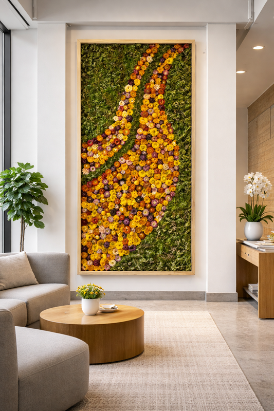 Harvest Rise Moss Art Frame