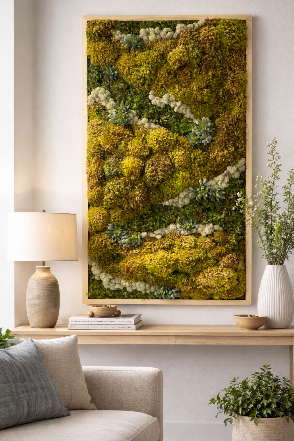 Sage & Stone Moss Art Frame