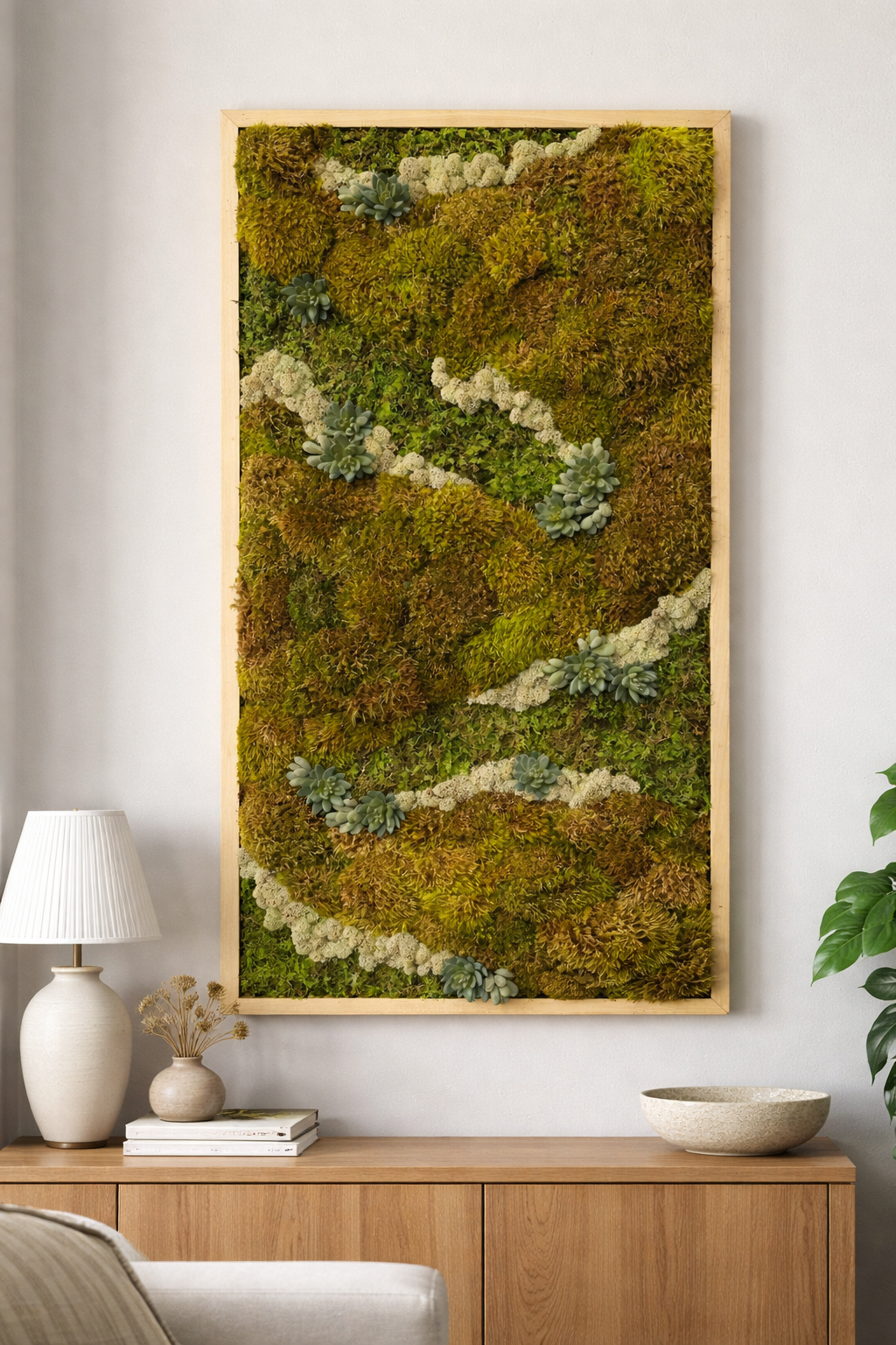 Sage & Stone Moss Art Frame