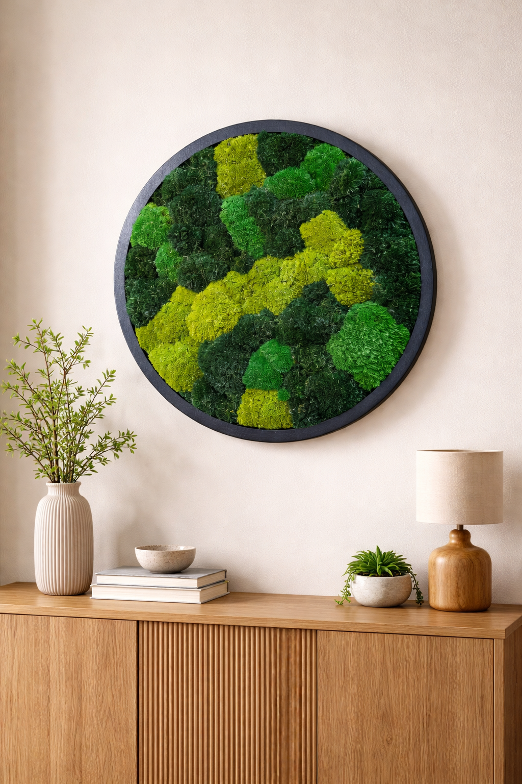 Interstellar Moss Art Circle Frame (One Piece)