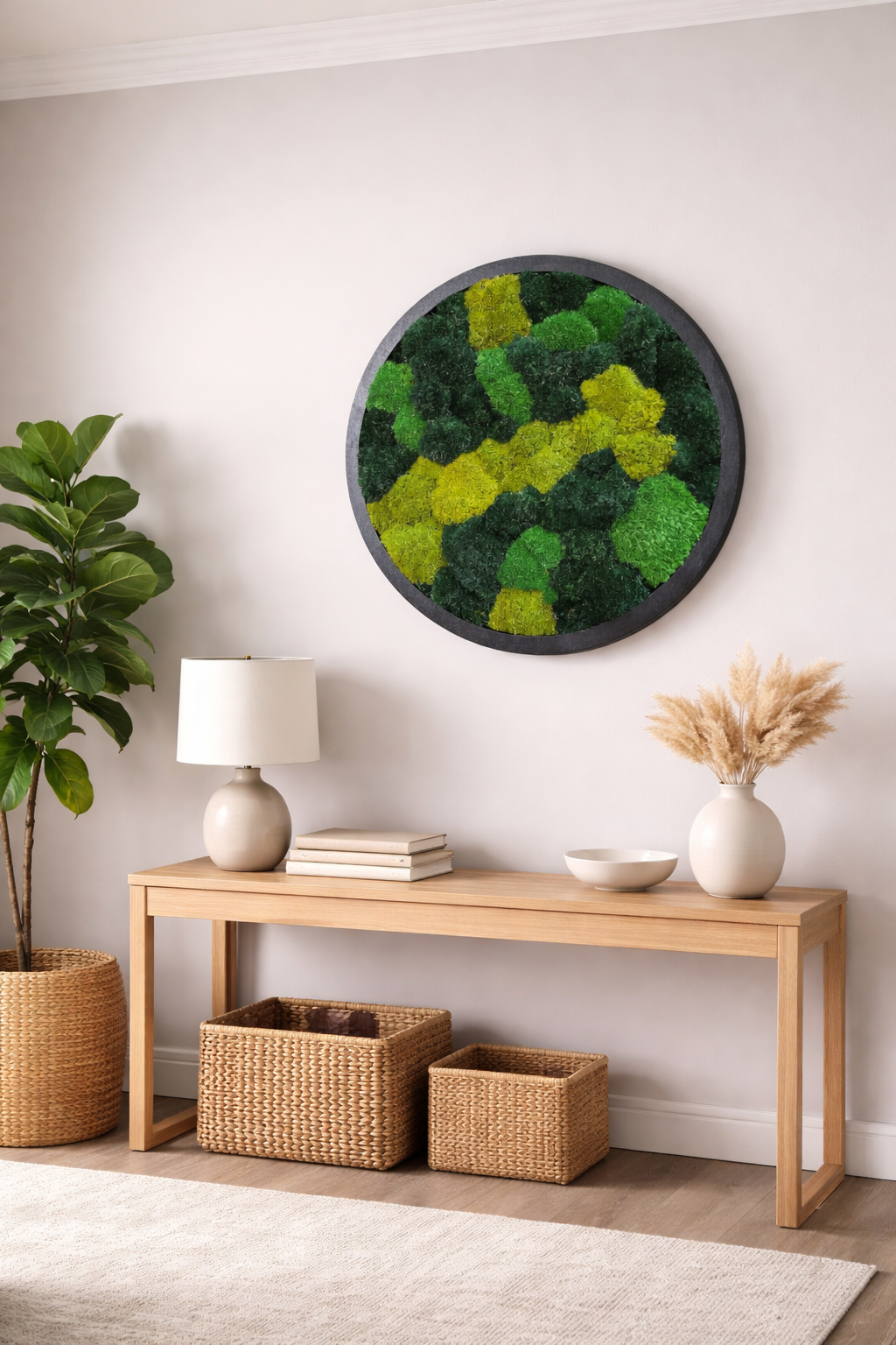 Interstellar Moss Art Circle Frame (One Piece)