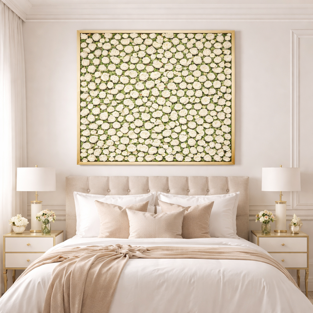 The Rose Garden Moss Art Frame