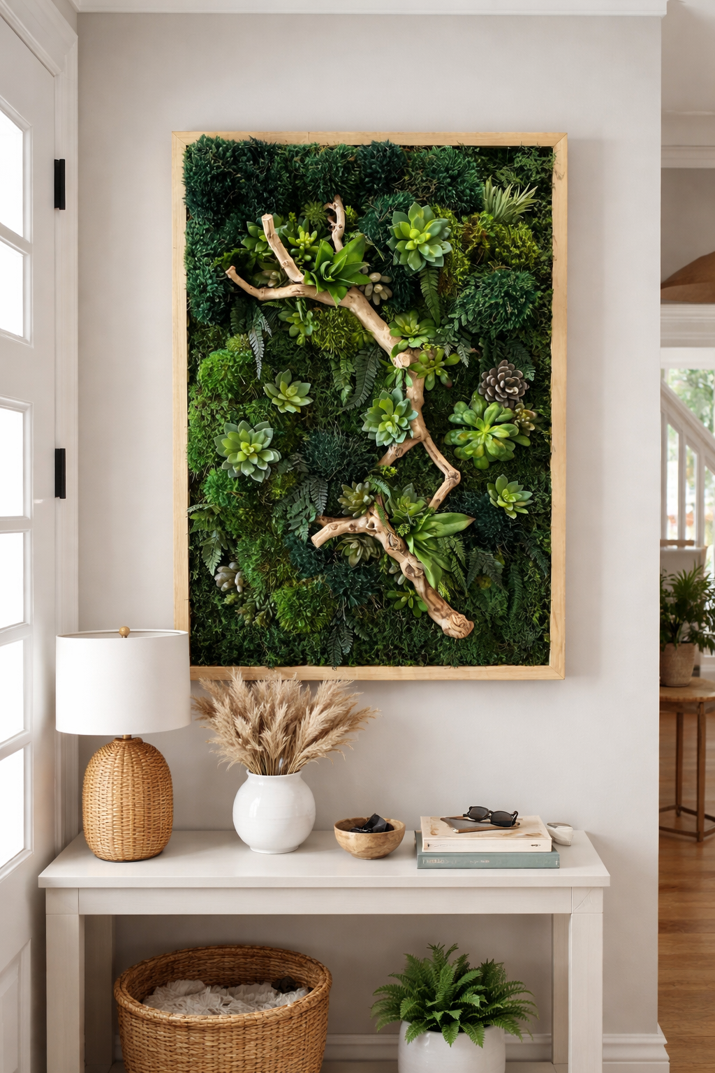 Ready to Ship: 36x24 Desert Refresh Moss Art Frame