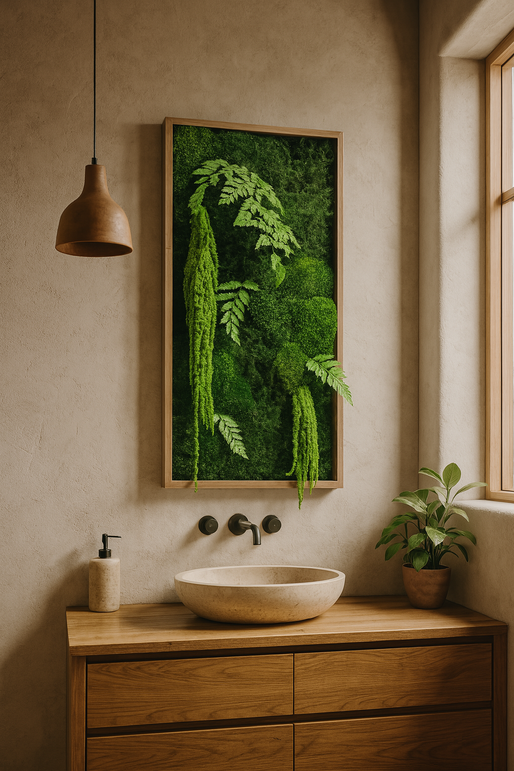 The Tropicana Moss Art Frame (One Piece)