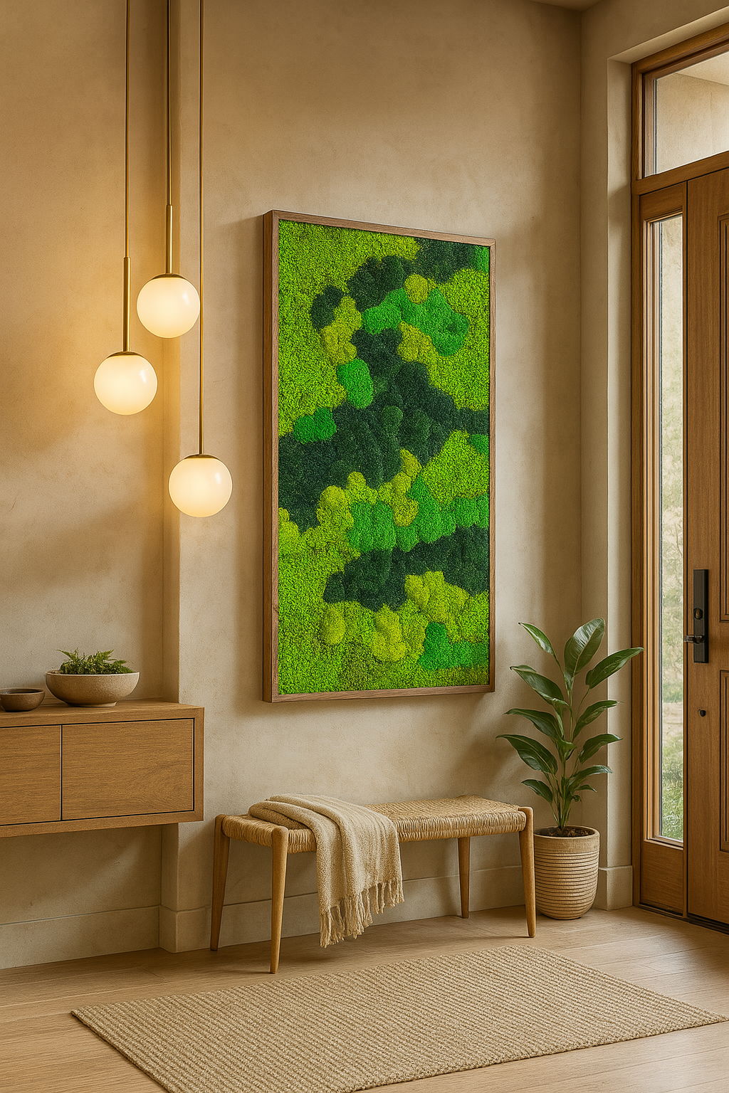 The Forestry Moss Art Frame (Vertical)