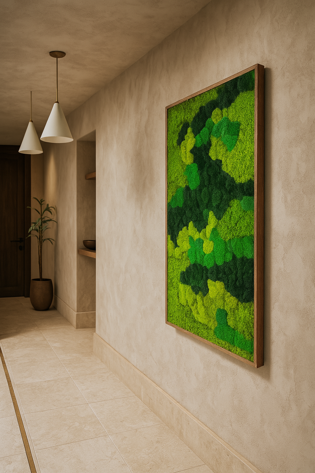 The Forestry Moss Art Frame (Vertical)