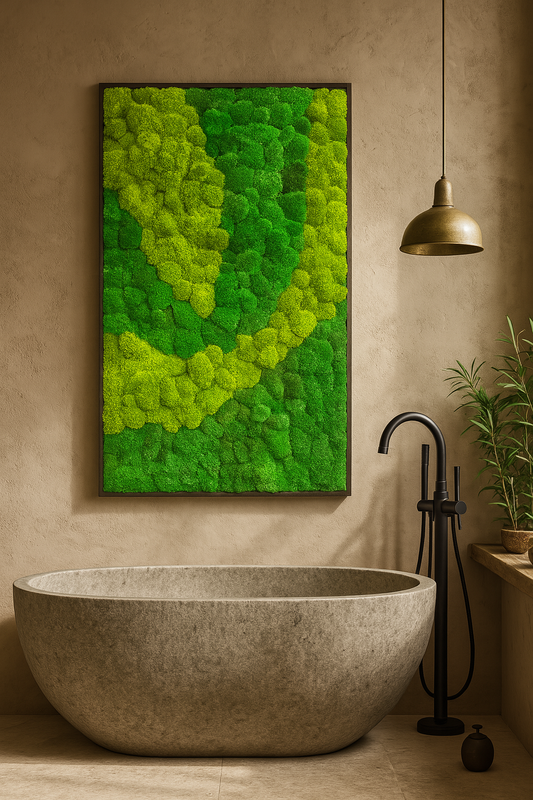 Abstract Moss Art Frame (One Piece)