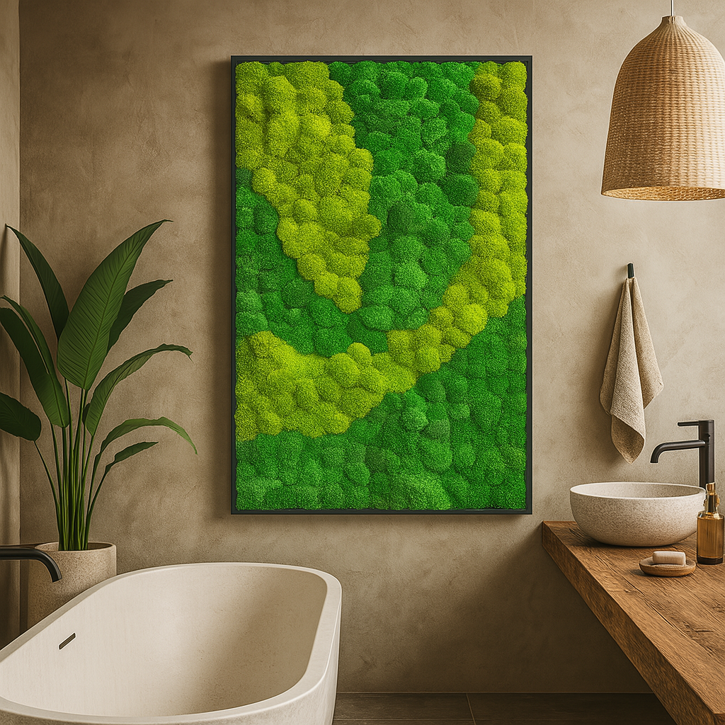 Abstract Moss Art Frame (One Piece)