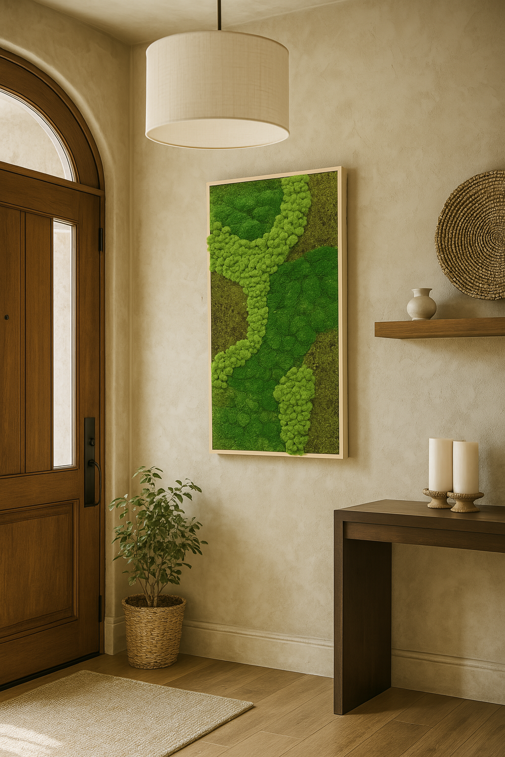 Vestibule Moss Art Frame (One Piece)