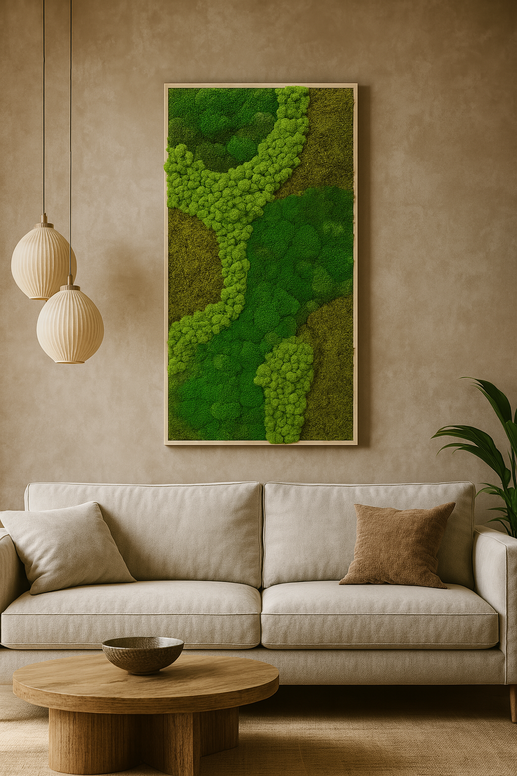 Vestibule Moss Art Frame (One Piece)