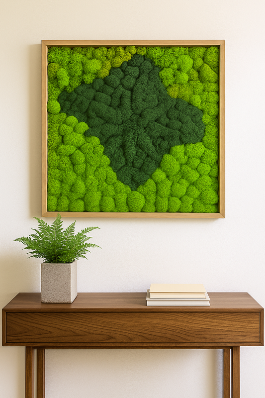 Sparkle Green Moss Art Frame