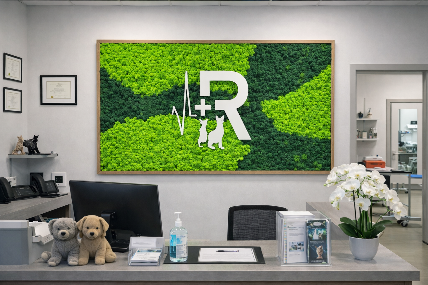 Custom Moss Signs & Logos - Branded Moss Art | The Moss Shop