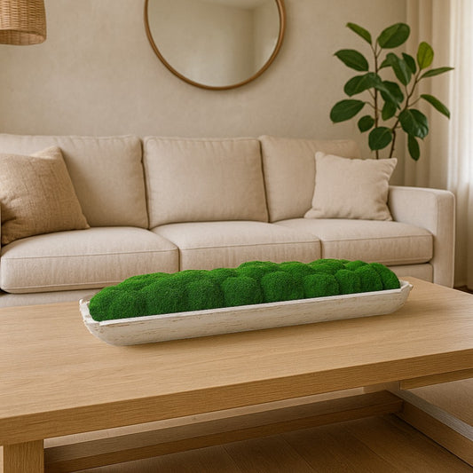 Lime Green Nature Reclaimed Dough Moss Bowl