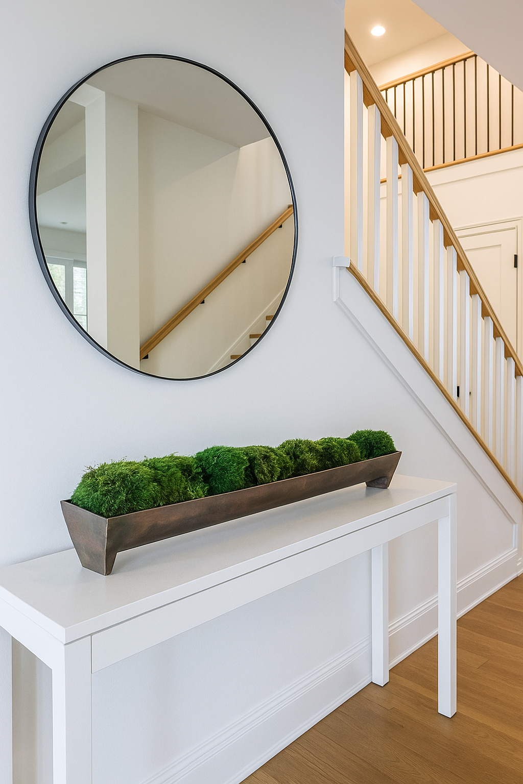 Forest Trough Metal Moss Bowl