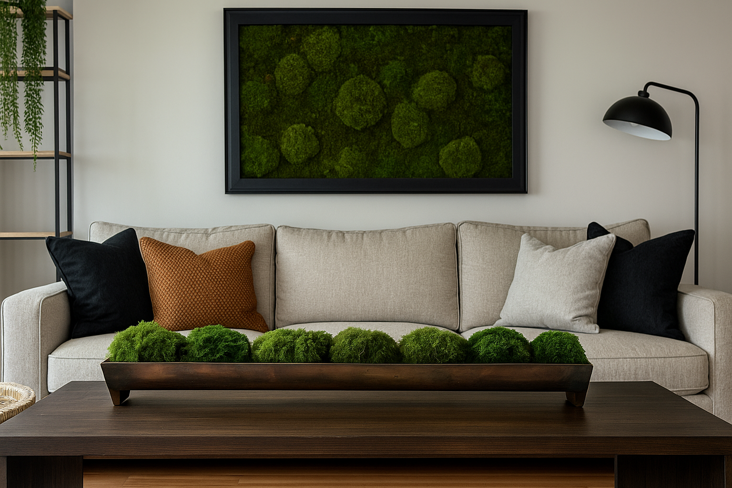 Forest Trough Metal Moss Bowl