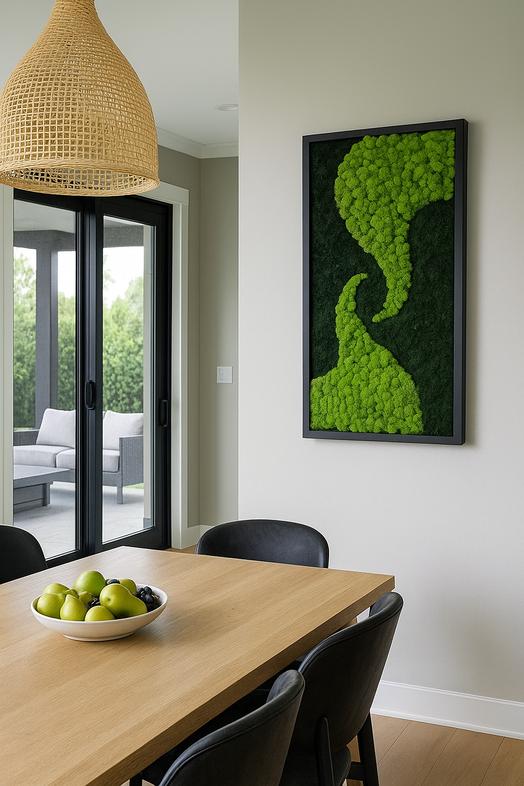 Forest Current Moss Art Frame