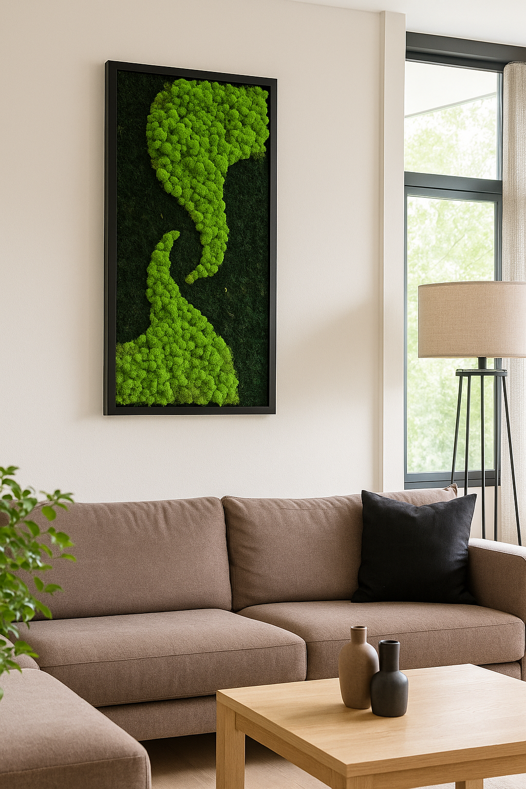 Forest Current Moss Art Frame