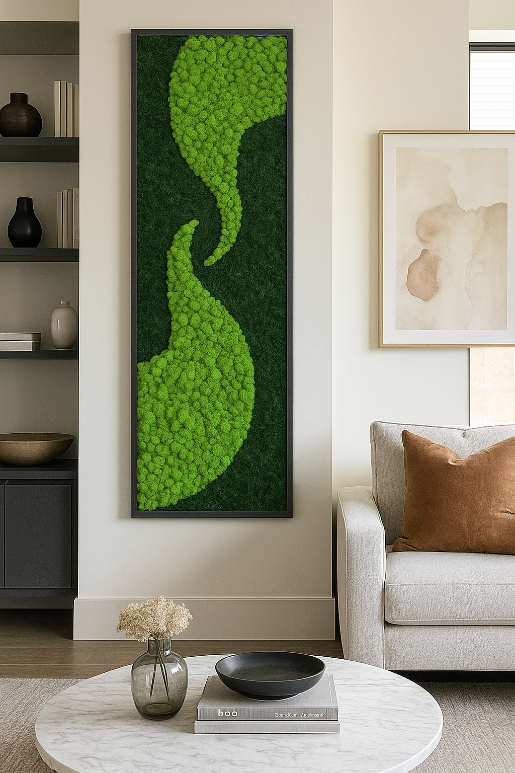 Forest Current Moss Art Frame