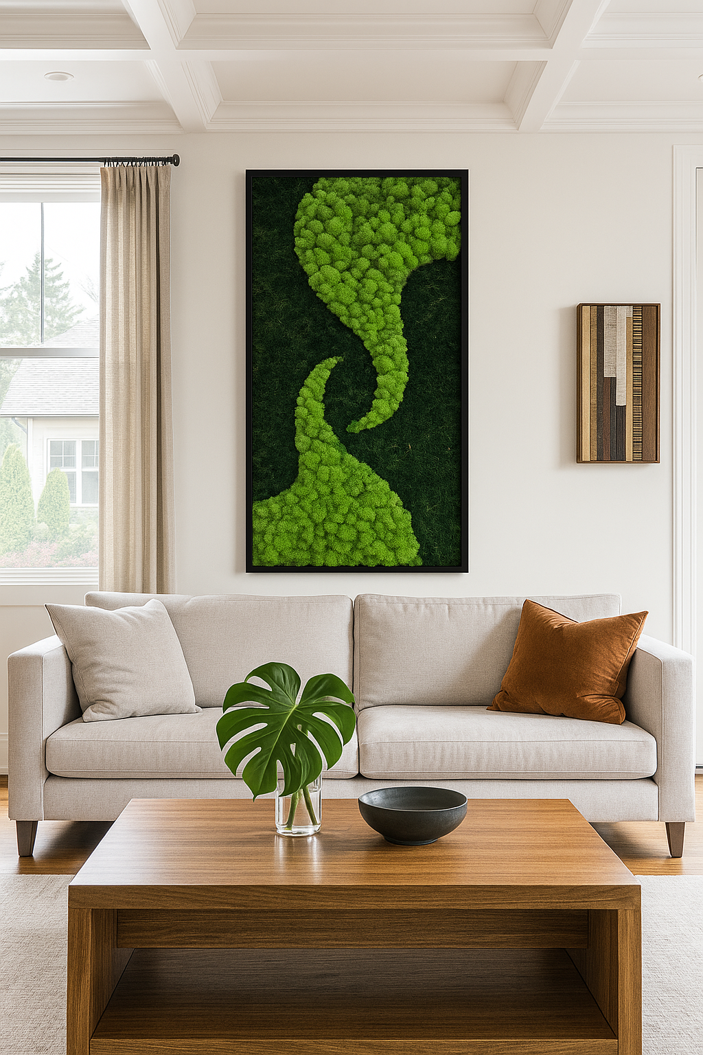 Forest Current Moss Art Frame