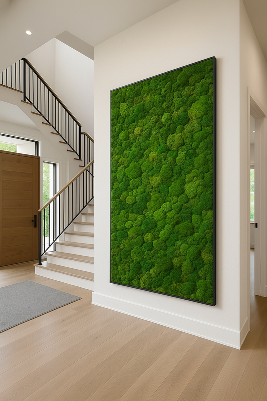 Warm Verde Moss Art Frame (One Piece)