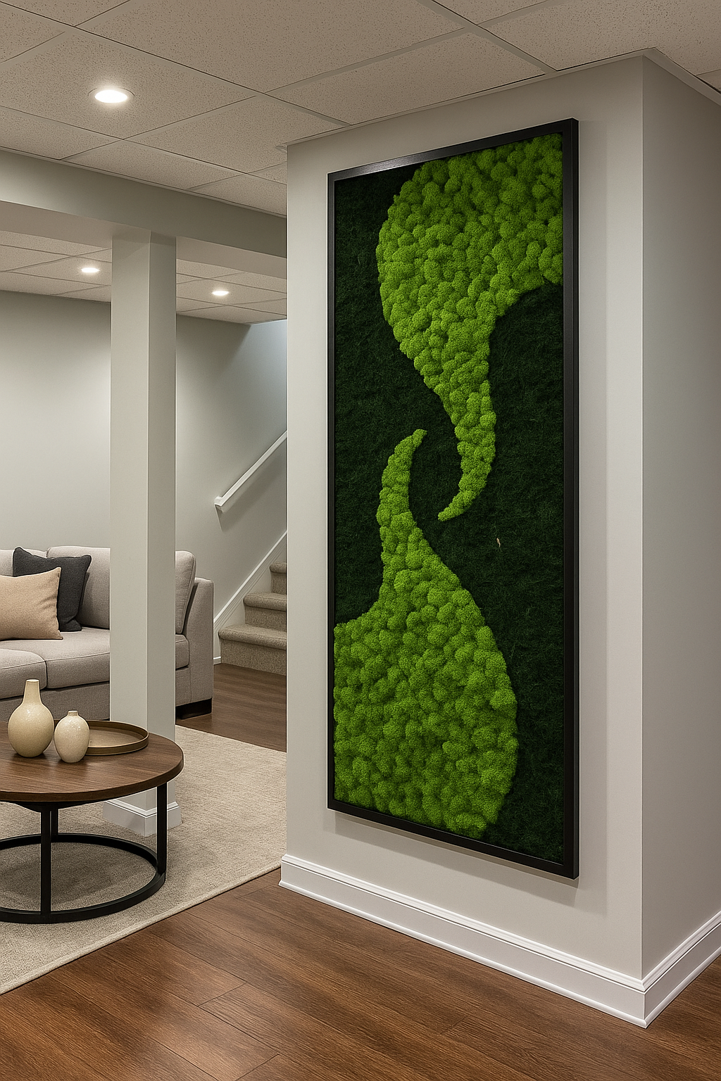 Forest Current Moss Art Frame