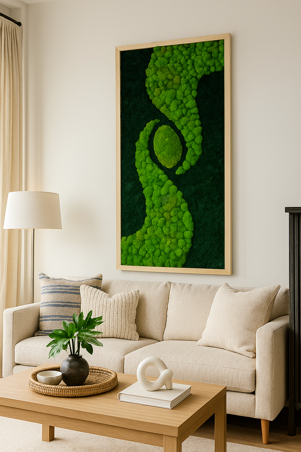 Center of Life Moss Art Frame