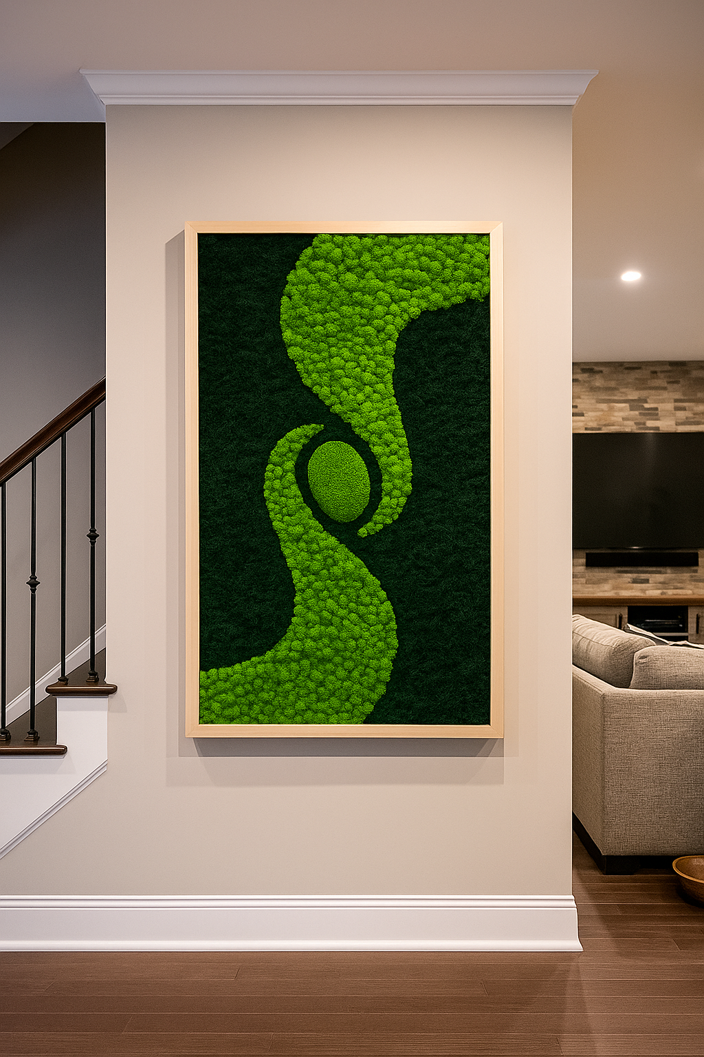 Center of Life Moss Art Frame