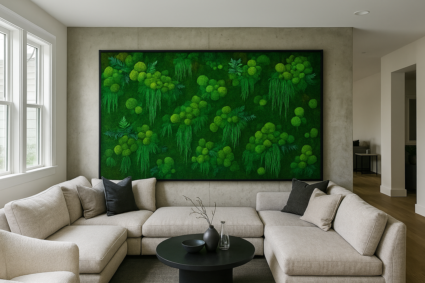 The Hanging Garden Moss Art Frame