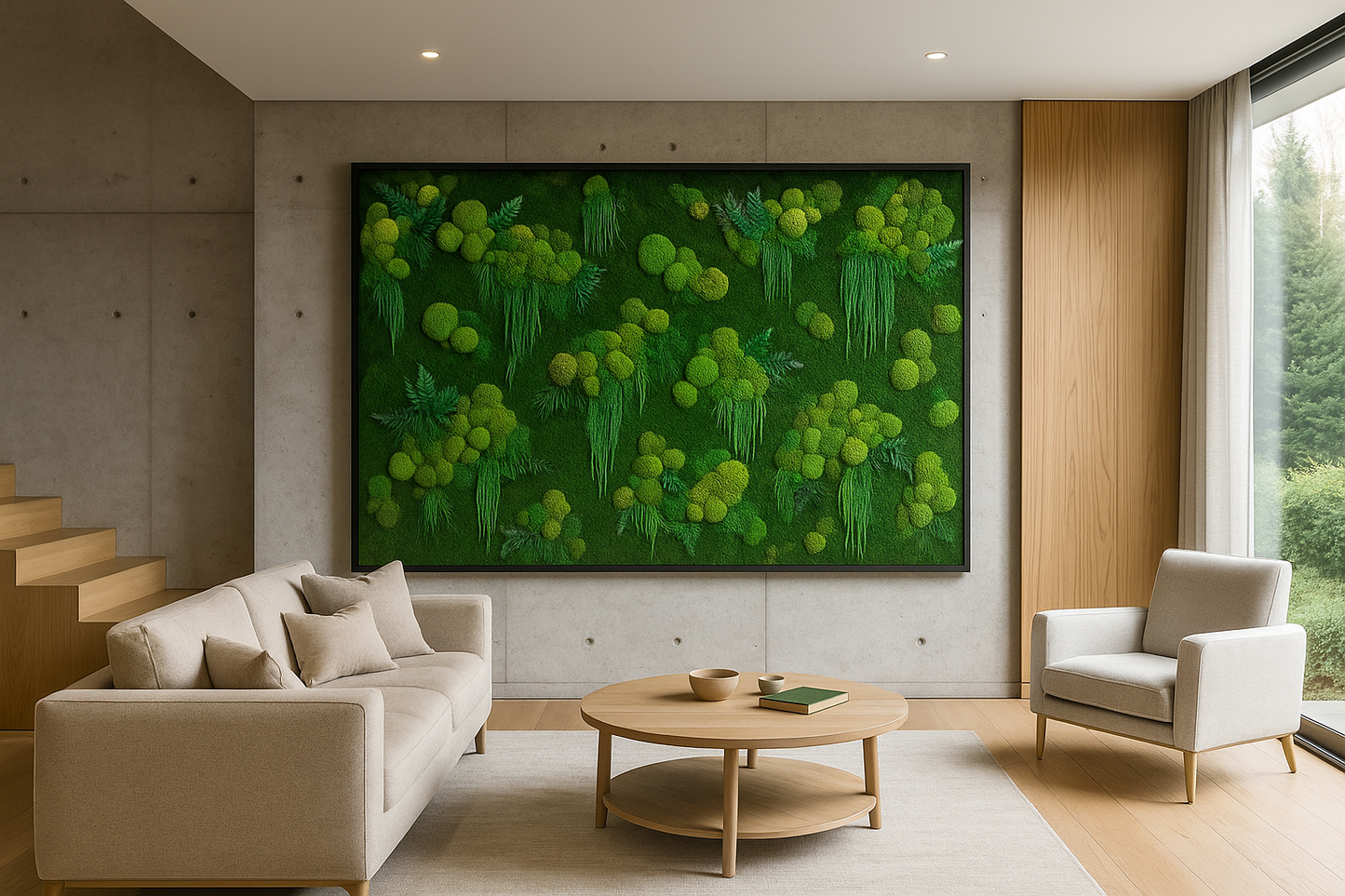 The Hanging Garden Moss Art Frame