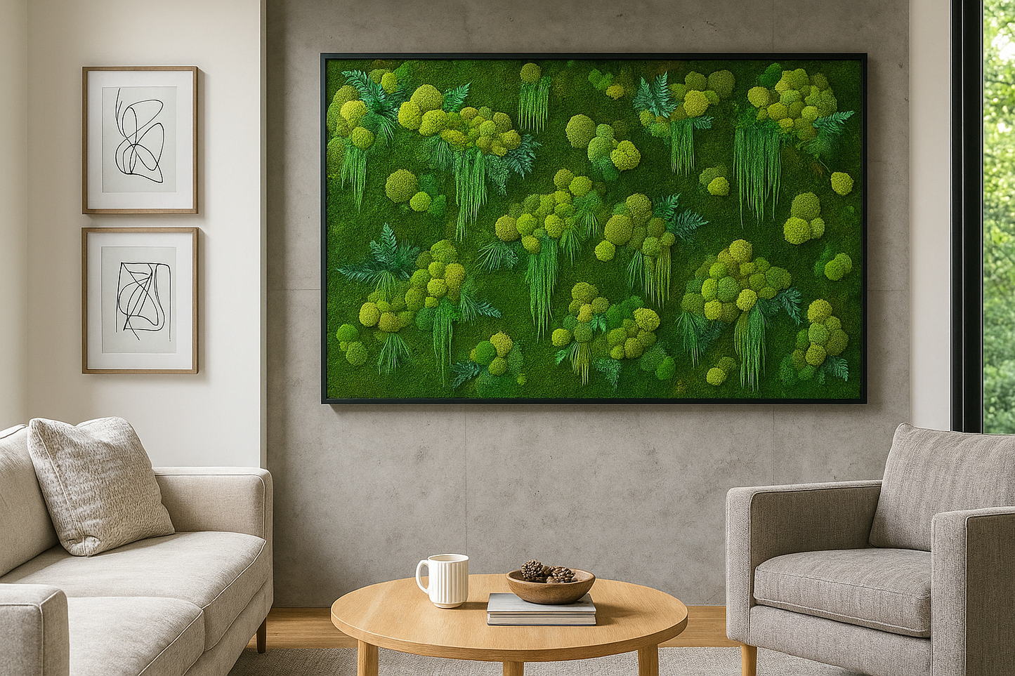 The Hanging Garden Moss Art Frame
