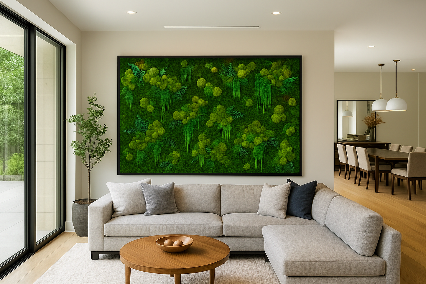 The Hanging Garden Moss Art Frame