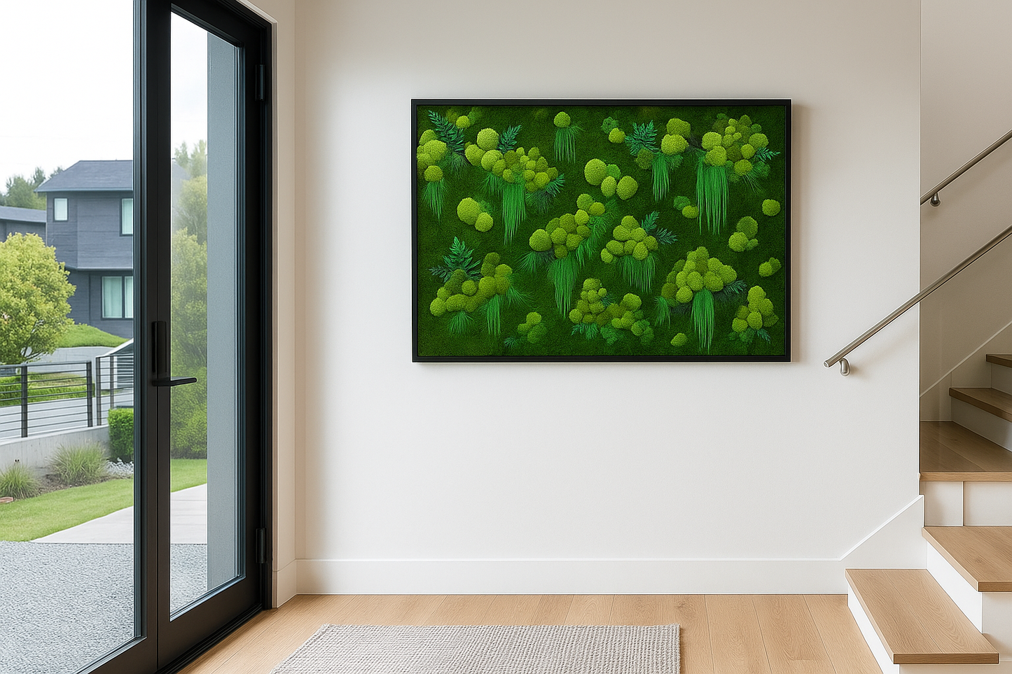 The Hanging Garden Moss Art Frame