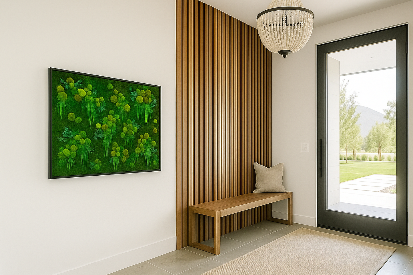 The Hanging Garden Moss Art Frame