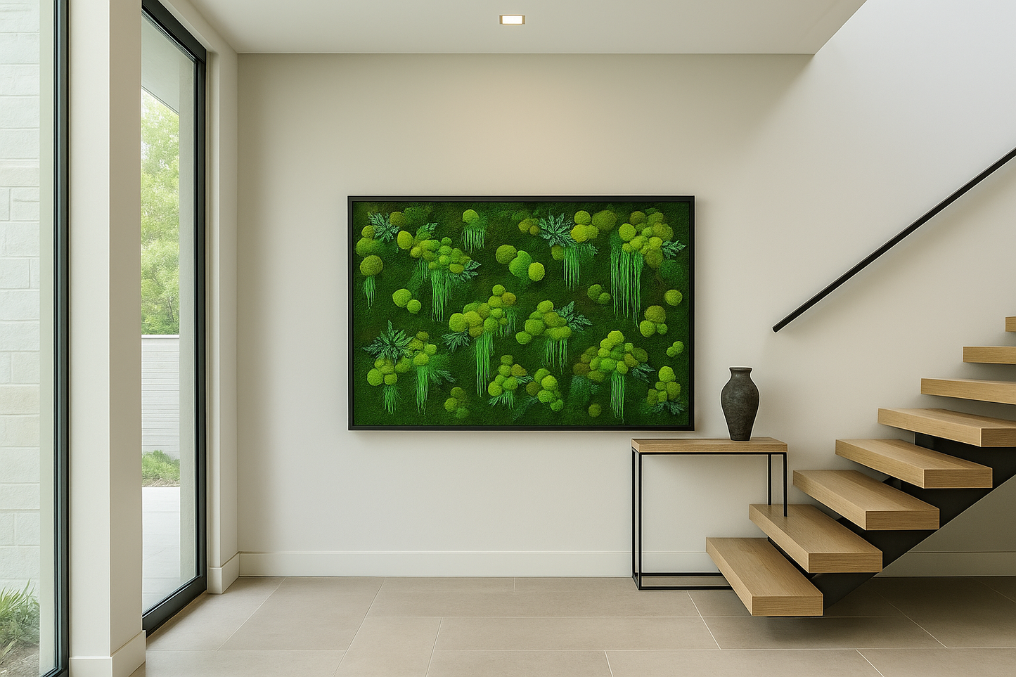 The Hanging Garden Moss Art Frame