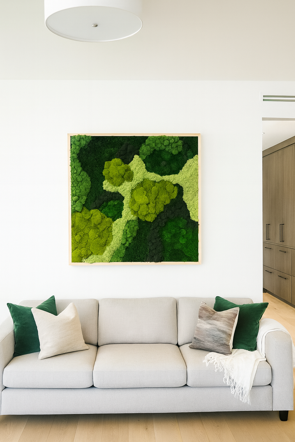 Angel's Forest Moss Art Frame