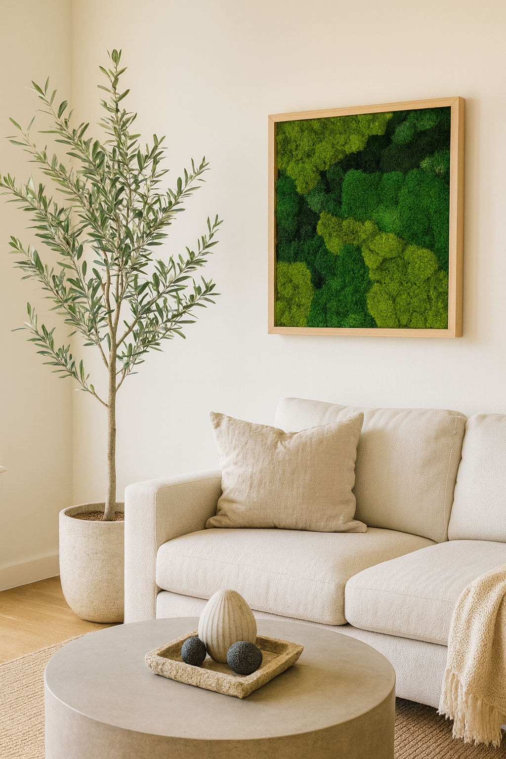 20x20" Moss Art Frame: Ready to Ship