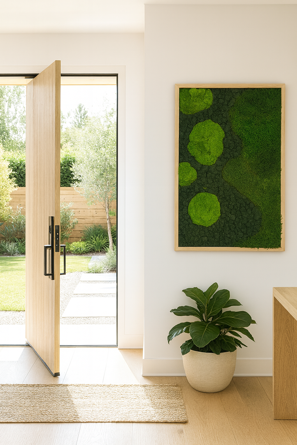 36x24 Celestial Moss Art Frame: Ready to Ship
