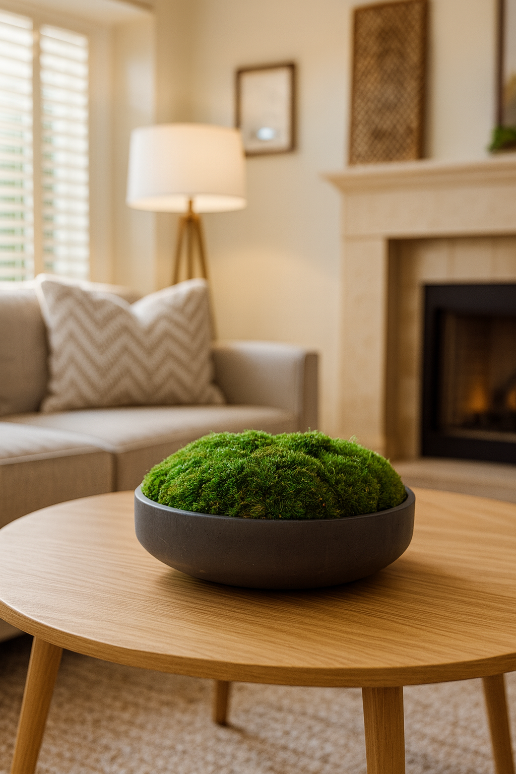 The Classic Concrete Moss Bowl