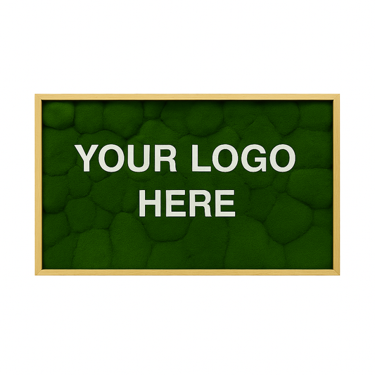 Custom Business Logo (Dark Mood Moss) Moss Art Frame