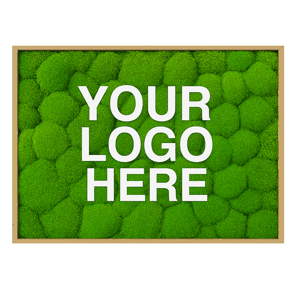 Custom Business Logo (Light Mood Moss) Moss Art Frame