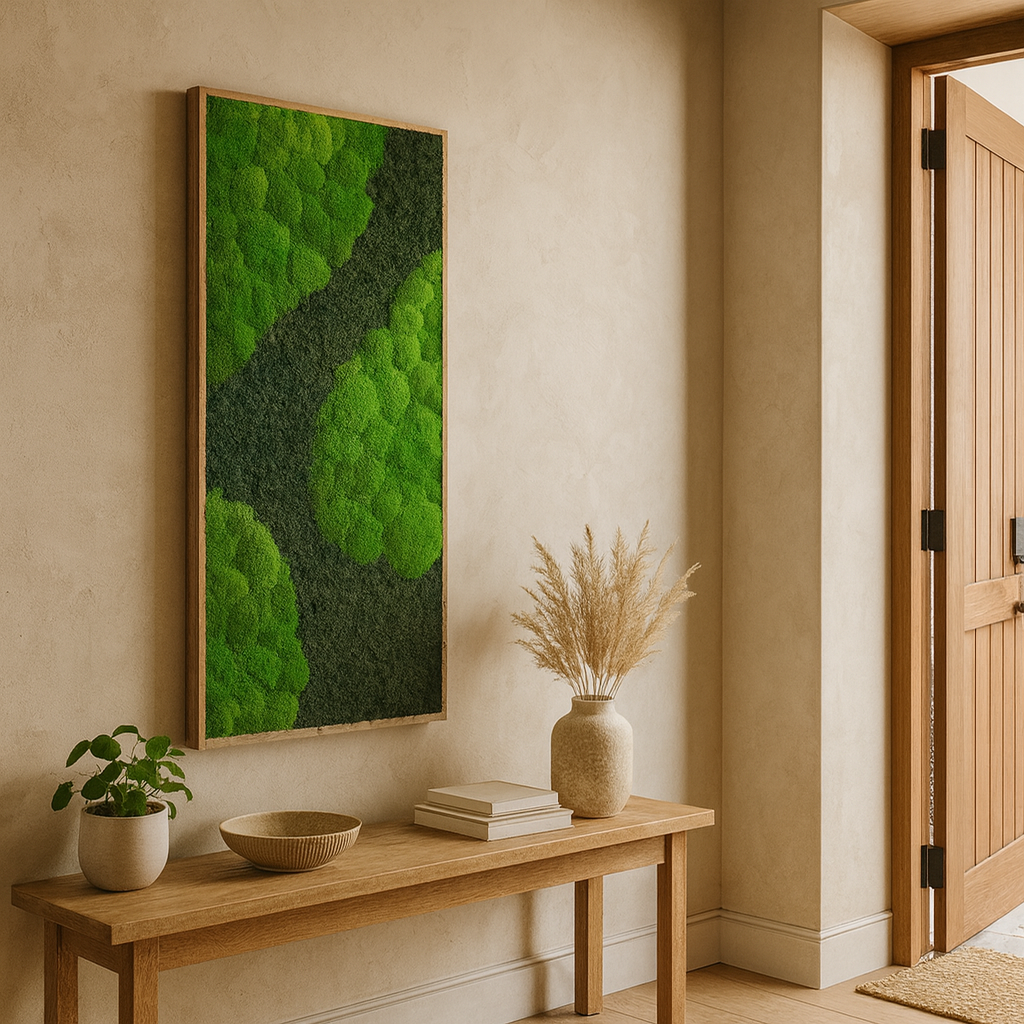 Aerial Forest Moss Art Frame (Medium Green)