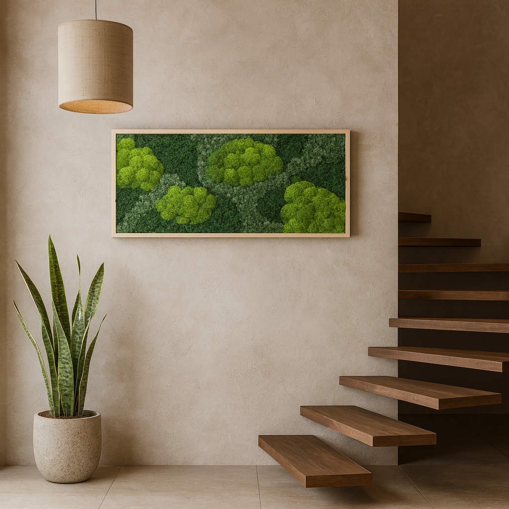 Tropic Mounds Moss Art Frame