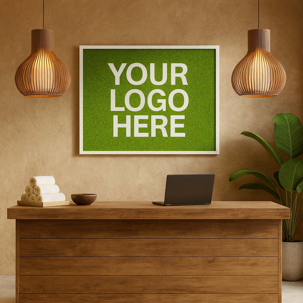 Custom Business Logo (Reindeer Moss) Moss Art Frame