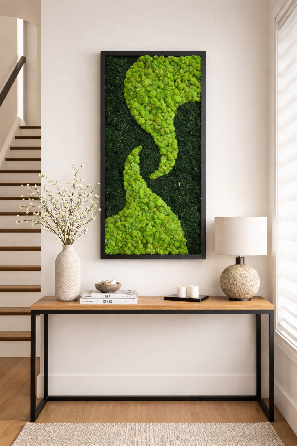 Forest Current Moss Art Frame (One Piece)