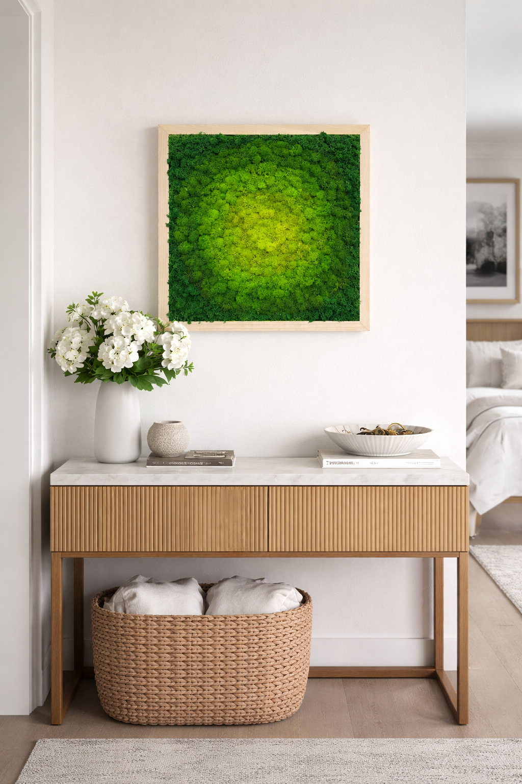Tranquil Mandala Moss Art Frame